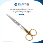 Operating Scissors 13cm Tc Gold Ring STR - Image 2