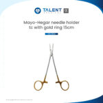Mayo Hegar Needle Holder Tc Gold Ring 15cm - Image 2