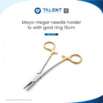 Mayo Hegar Needle Holder Tc Gold Ring 15cm