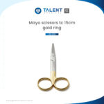 Mayo Scissors Tc Gold Ring 15cm