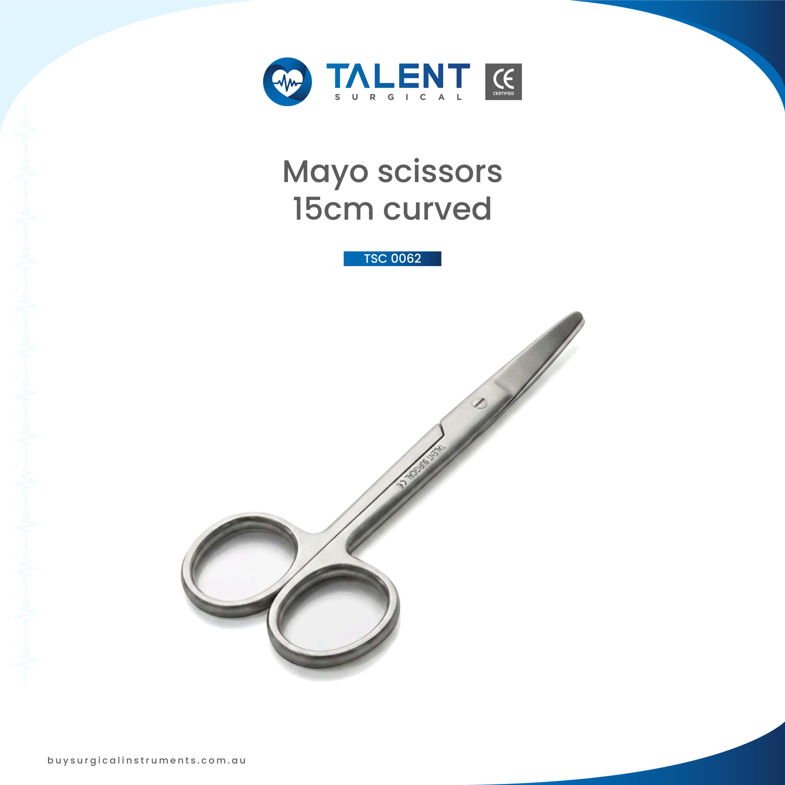 forceps Ć© Mayo Scissors 15cm cvd - Image 1