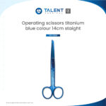 Operating Scissors Titanium Blue Colour 14cm STR - Image 3