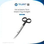 Iris Scissors Black Ring STR 11cm