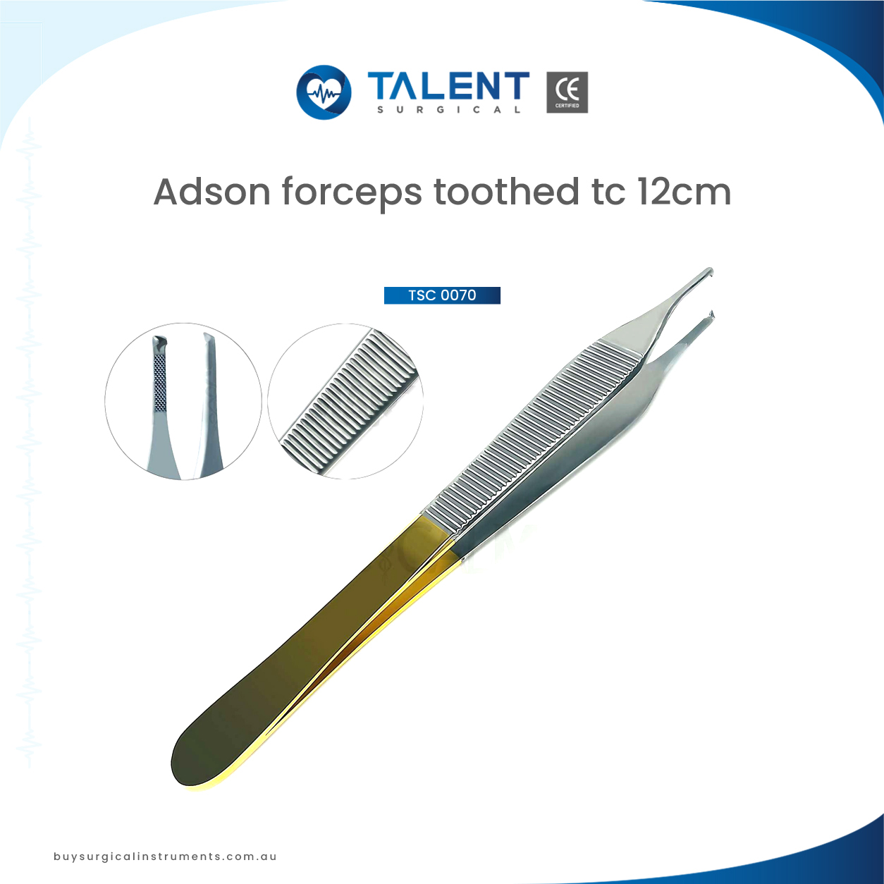 03.jpg Adson Forceps Toothed Tc 12cm - Image 1