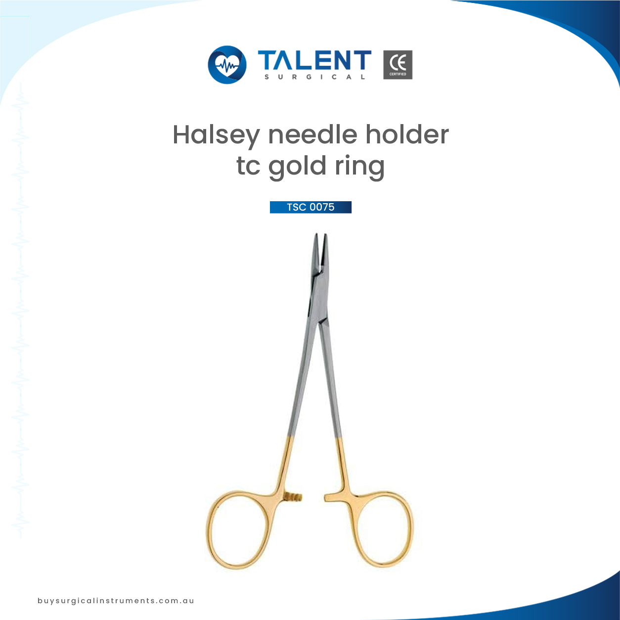 08.jpg Halsey Needle Holder Tc Gold Ring 12cm - Image 1